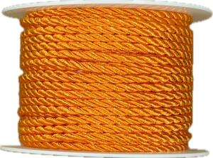 Provázek kroucený TwistCord Bright Orange oranžová 3mm x 4m (5,-Kč/m)
