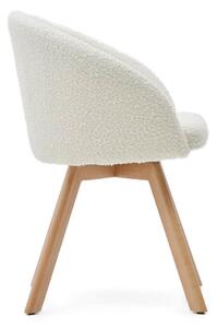 Jídelní židle viran fleece bílá