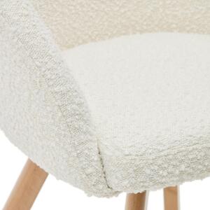 Jídelní židle viran fleece bílá