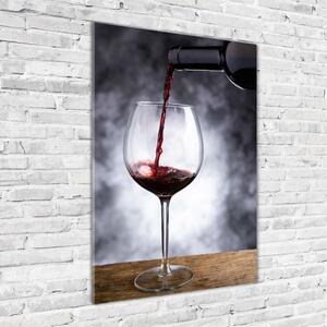 Vertikální Foto obraz sklo tvrzené Červené víno osv-52197420