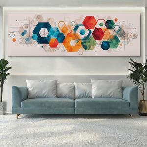 Obraz na plátně - Kontakt v šest FeelHappy.cz Velikost obrazu (šířka x výška): 150 x 50 cm