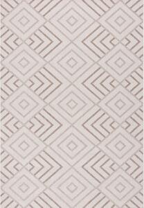 Lineo Geometrický koberec z vlny a hedvábí 200x290cm
