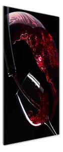 Vertikální Foto obraz sklo tvrzené Červené víno osv-54930015