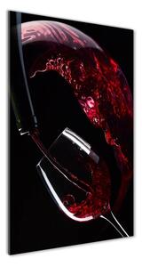 Vertikální Foto obraz sklo tvrzené Červené víno osv-54930015