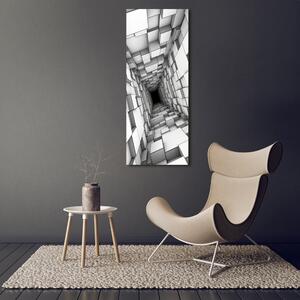 Vertikální Foto obraz na plátně Tunel z krychlí ocv-55216784