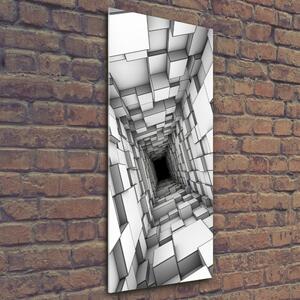 Vertikální Foto-obraz na skle Tunel z krychlí osv-55216784
