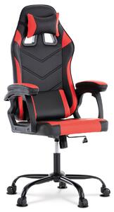 Kancelářská židle Kayce (černá + červená ekokůže). 1041440