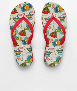 Summerbird | stylové plážové žabky - Červená, S / EU 38