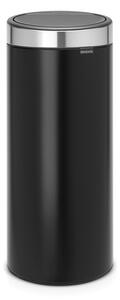 Brabantia Odpadkový koš Touch Bin New - 30 L, matná černá/stříbrná