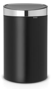 Brabantia Odpadkový koš Touch Bin - 40 L, matná černá/stříbrná