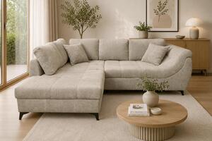 ROHOVÁ SEDAČKA, textil, béžová P & B - Sedací soupravy, Online Only
