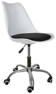 Otočná kancelářská židle - černá a bílá