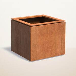 Cortenový květináč Kubo 680 x 680 x 600 mm