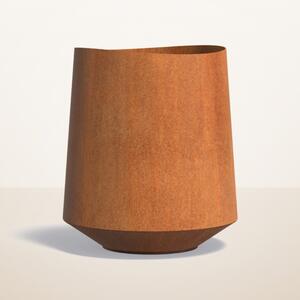 Cortenový vysoký květináč Vela Ø 700 × v 800 mm