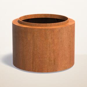 Cortenový květináč Rondo Ø 800 × v 600 mm