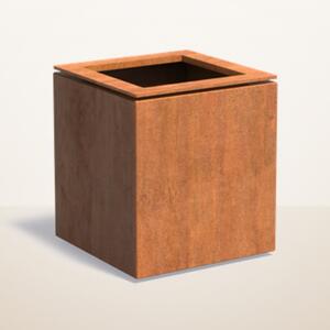 Cortenový květináč Kubo 530 x 530 x 600 mm