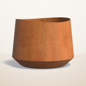Cortenový vysoký květináč Vela Ø 800 × v 600 mm