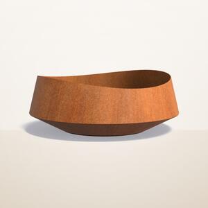 Cortenový vysoký květináč Vela Ø 1200 × v 450 mm