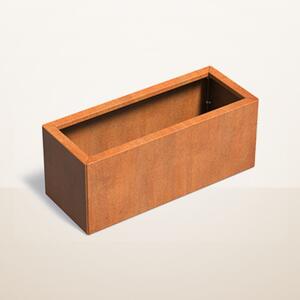 Cortenový vyvýšený záhon stavebnicový 1000 × 400 × v 400 mm