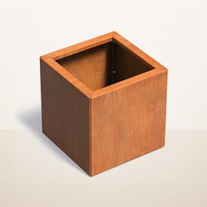 Cortenový vyvýšený záhon stavebnicový 500 × 500 × v 500 mm