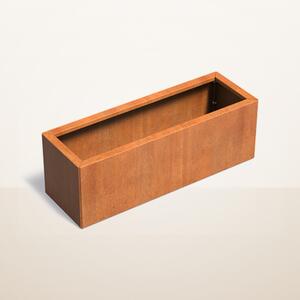 Cortenový vyvýšený záhon stavebnicový 1200 × 400 × v 400 mm