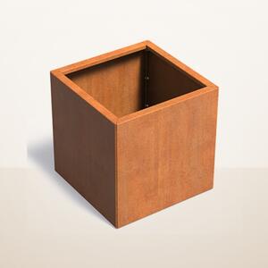 Cortenový vyvýšený záhon stavebnicový 700 × 700 × v 700 mm