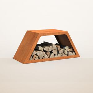 Cortenový modulární dřevník CELL 924 × 400 × 400 mm