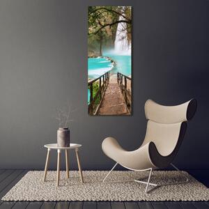 Vertikální Fotoobraz na skle Vodopád Mexiko osv-61014941