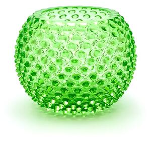 Sklárna Častolovice - Váza 18cm - Hobnail - Ananas - světle zelená