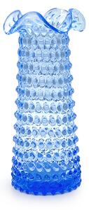 Sklárna Častolovice - Váza 29cm - Hobnail - Ananas - světle modrá