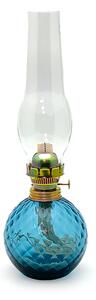 Sklárna Častolovice - Petrolejová lampa Vanesa - Káro - modrý kouř