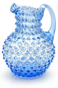 Sklárna Častolovice - Džbán 1l - Hobnail - Ananas - světle modrá