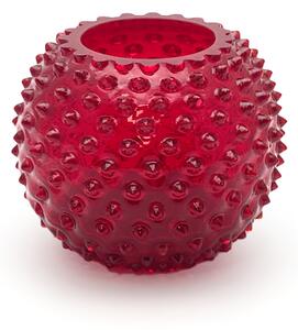 Sklárna Častolovice - Váza 12cm - Hobnail - Ananas - granát