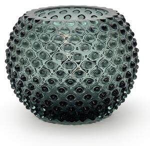 Sklárna Častolovice - Váza 18cm - Hobnail - Ananas - kouř