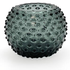 Sklárna Častolovice - Váza 12cm - Hobnail - Ananas - kouř