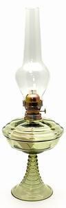Sklárna Častolovice - Petrolejová lampa skleněná - lesní zelená
