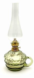 Sklárna Častolovice - Petrolejová lampa Klára - Káro - lesní zelená