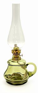 Sklárna Častolovice - Petrolejová lampa Tereza - Bambus - lesní zelená