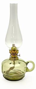Sklárna Častolovice - Petrolejová lampa Monika - Bambus - lesní zelená