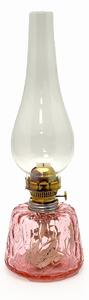 Sklárna Častolovice - Petrolejová lampa - Poly - růžová