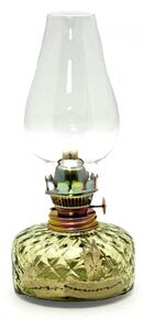 Sklárna Častolovice - Petrolejová lampa Josefína - lesní zelená káro