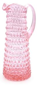 Sklárna Častolovice - Džbán 1,2l - Hobnail - Ananas - růžová