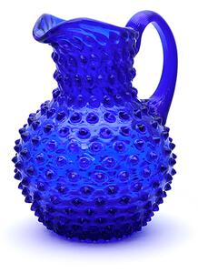 Sklárna Častolovice - Džbán 1l - Hobnail - Ananas - tmavě modrá