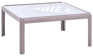 Zahradní konferenční stolek FERRETTI 69 cm 69 cm Taupe