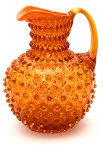 Sklárna Častolovice - Džbán 2l - Hobnail - Ananas - oranžová