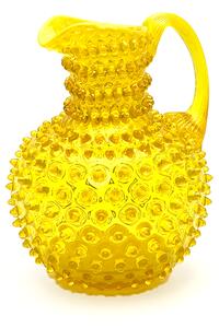 Sklárna Častolovice - Džbán 2l - Hobnail - Ananas - žlutá