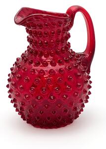 Sklárna Častolovice - Džbán 1l - Hobnail - Ananas - granát
