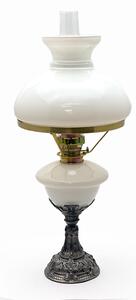 Sklárna Častolovice - Petrolejová lampa s cínovou nohou
