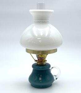 Sklárna Častolovice - Petrolejová lampa Tereza - Bambus - tyrkysová