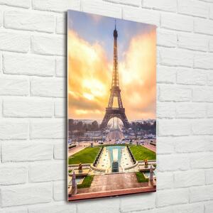 Vertikální Fotoobraz na skle Eiffelová věž Paříž osv-61738045